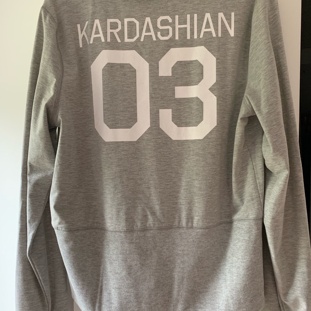 Kardashian Kollection Grey Sweatshirt